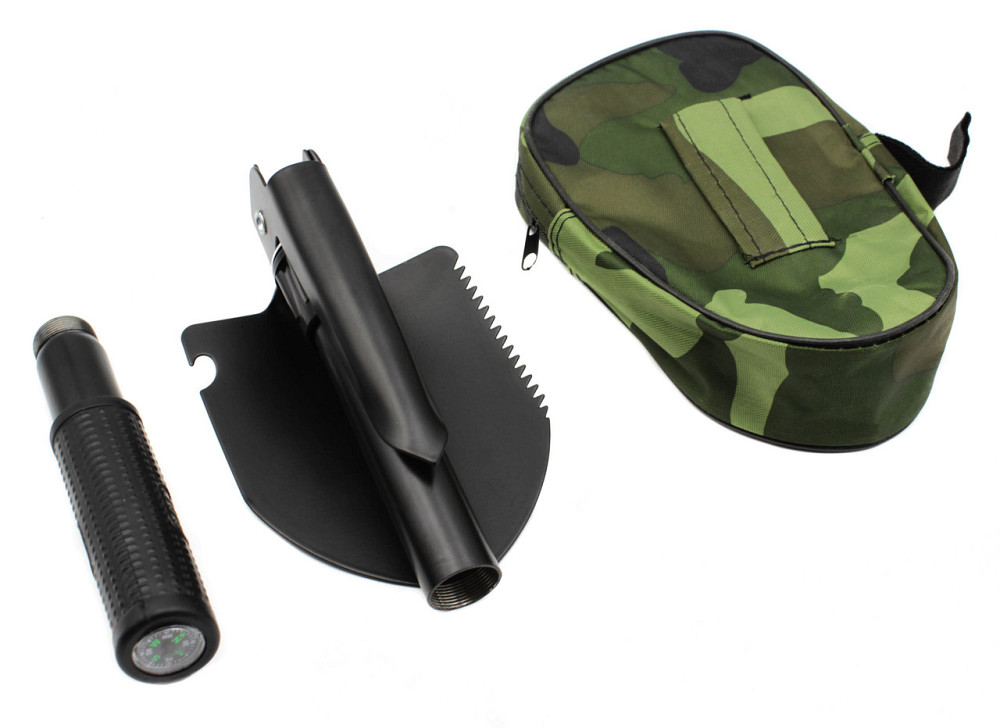 Лопата саперська складна H-139 / Чехол "Камуфляж" / чорна мала Дніпро - фото 3