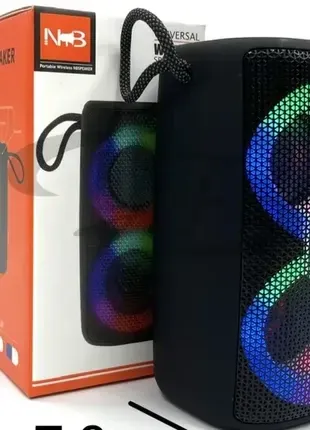 Портативная Музыкальная Колонка NB-041 LED подсветка, Bluetooth, 2 динамика Киев - изображение 2