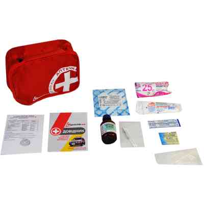 Автомобільна аптечка Poputchik згідно ТУ м&quot;який футляр (02-001-М) Вінниця