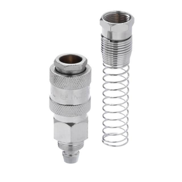 Швидкороз'ємне з'єднання з пружиною для спіральних і прямих шлангів 8×12 мм INTERTOOL PT-1832 Київ - фото 4