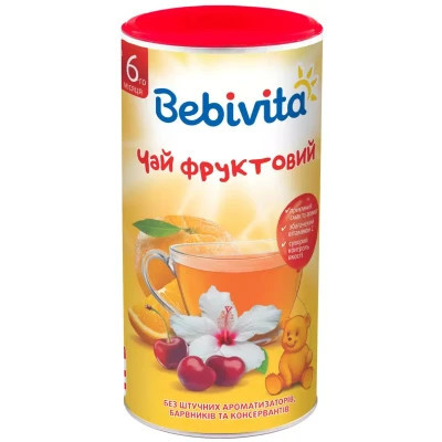 Детский чай Bebivita фруктовый 200 г (1623110) Винница - изображение 1
