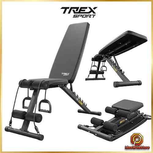 Тренировочная скамья для дома и спортзала регулируемая с эспандерами Спортивная скамья для тренировок TX-110B Киев