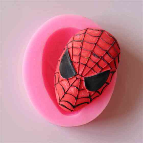 Молд силиконовый Спайдер мен 70 на 60 мм розовый Киев