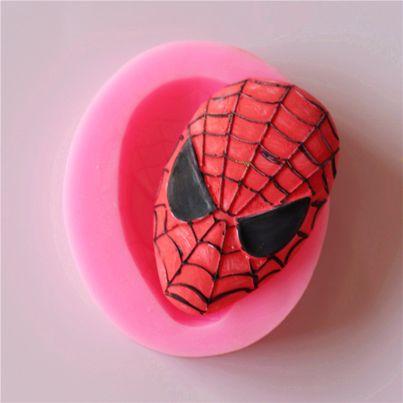 Молд силиконовый Спайдер мен 70 на 60 мм розовый Киев - изображение 1