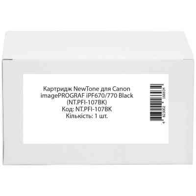 Картридж NewTone Canon imagePROGRAF iPF670/770 Black (NT.PFI-107BK) Вінниця