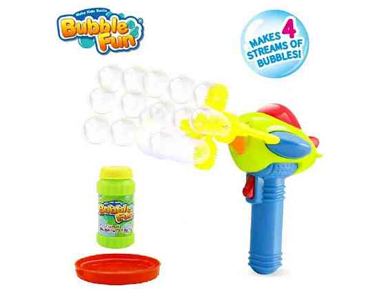 Набір для бульбашок на батарейках Літачок (19x8x24,7см) ТМ BUBBLE FUN Київ