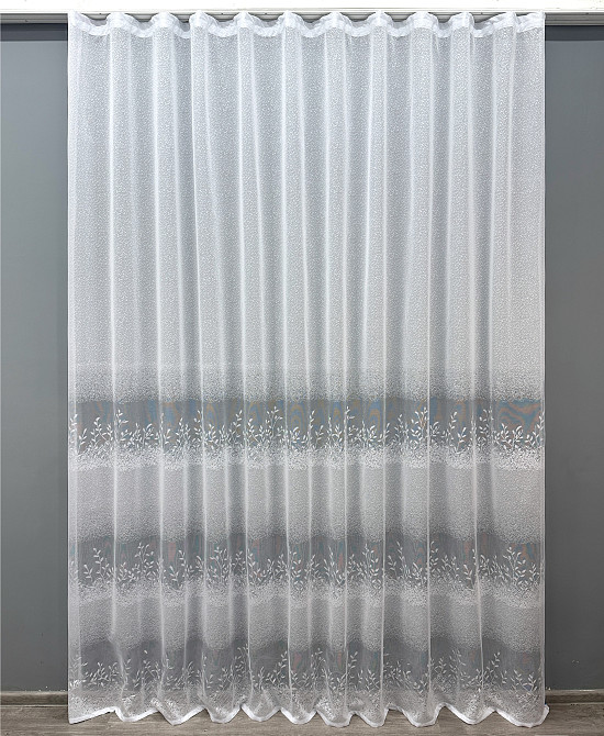 Тюль VR-Textil 1680т Преміум Жакард Білий 200х270 см (42-1233) Київ - фото 2
