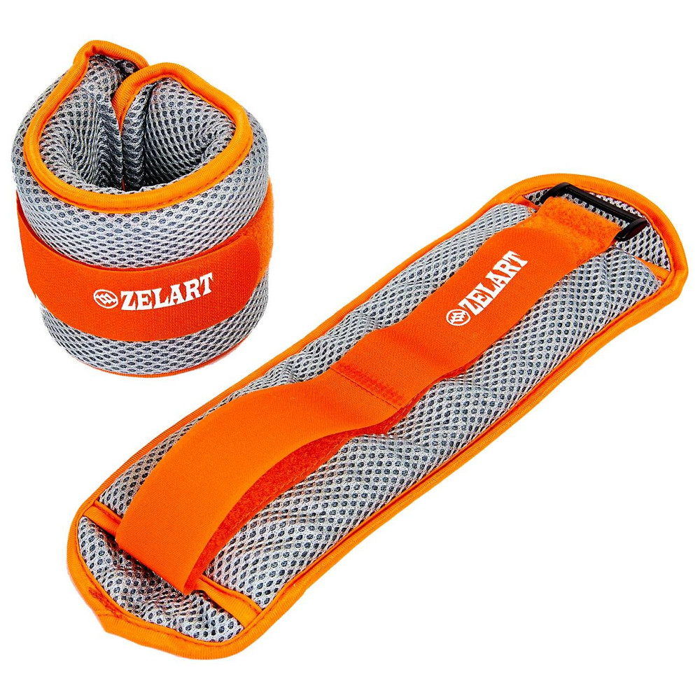 Обважнювачі-манжети водонепроникні Zelart FI-7210-1 2x0,5 кг Вишневе - фото 1