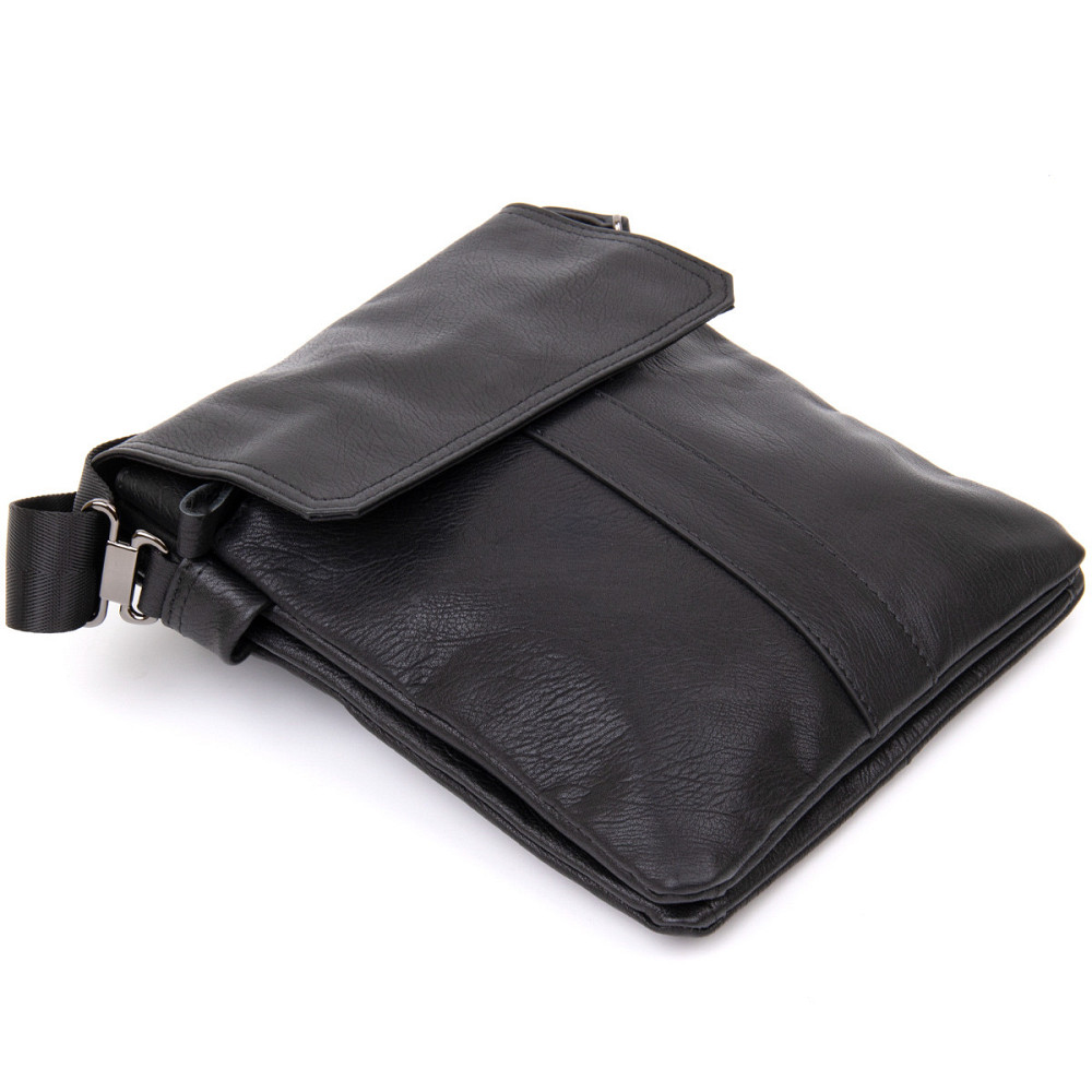 Сумка мужская почтальонка Черная (Vintage) Киев - изображение 9