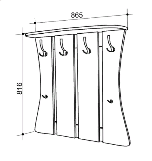 Вешалка-щит для одежды 