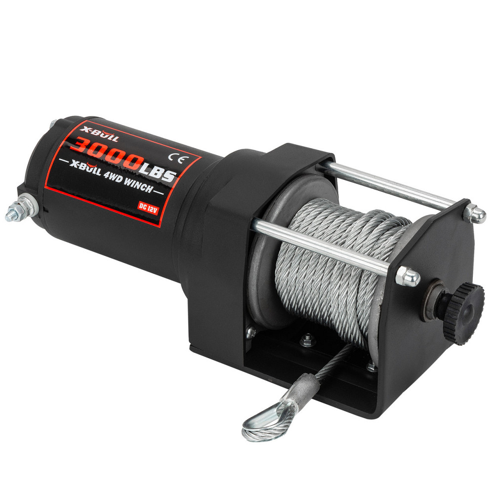 Лебедка Электрическая Со Стальным Тросом Для Квадрациклов X-Bull 3000Lbs Киев - изображение 1