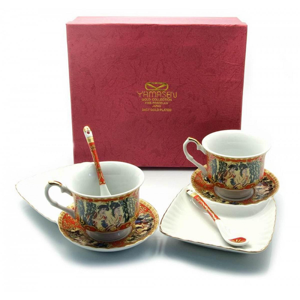 Чайний сервіз на 2 особи Червоний Київ - фото 1