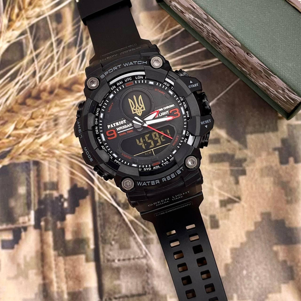 Patriot 001RDUAGD Тризуб золото Чорні з червоним + Коробка. SBR Київ - фото 2