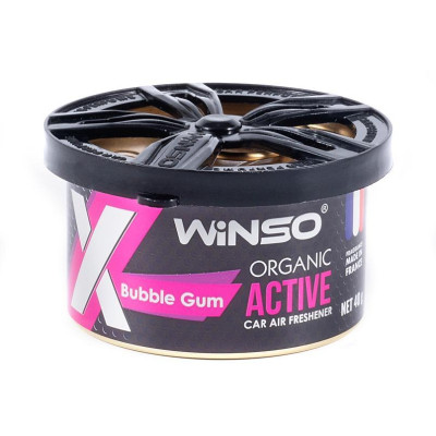 Ароматизатор для автомобіля WINSO Organic X Active Bubble Gum (533660) Вінниця - фото 1