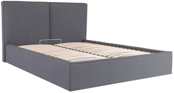 Кровать Двуспальная Delhi Comfort 160 х 200 см Мисти Dark Grey С подъемным механизмом и нишей для белья Темно-серый Киев