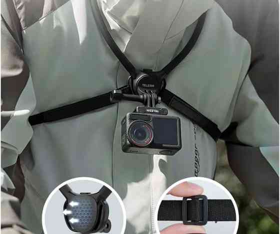 Кріплення на шию для екшн-камери з ременями на груди Telesin S2-HNB-09 Київ