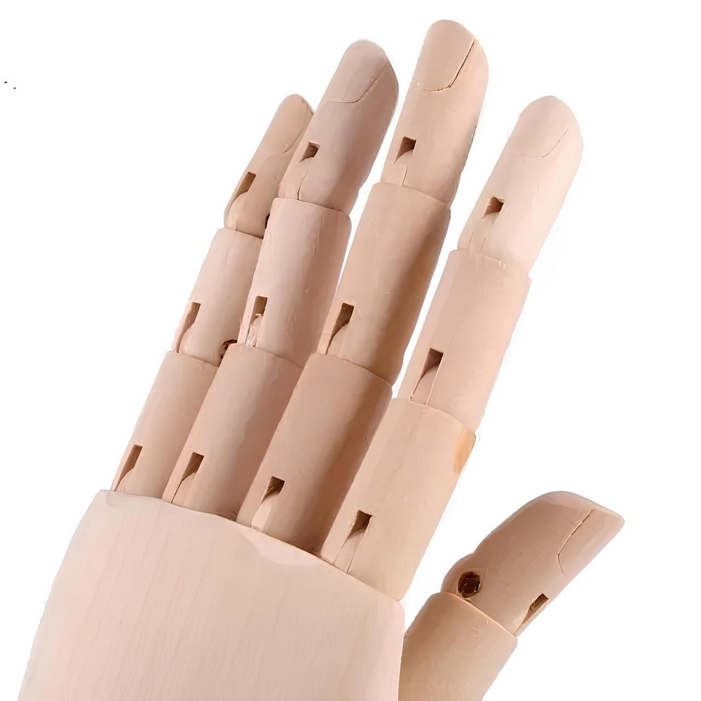 Деревянная рука манекен RESTEQ 25 см (женская) — модель для рисования, витрин и демонстрации товаров Киев - изображение 7