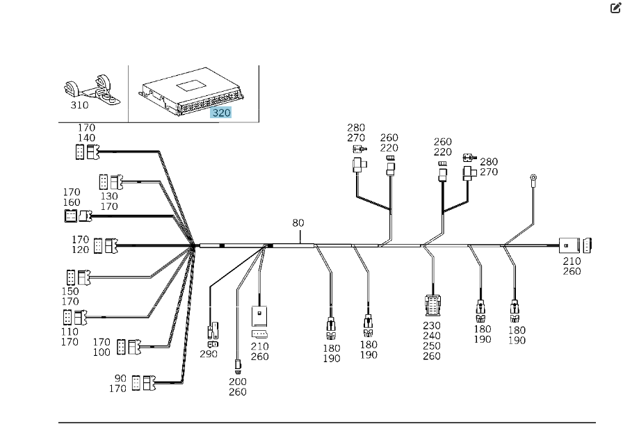 Mercedes-Benz  A2208201026 Блок керування заднім сидінням S-class short W220 S-class long V220 Одеса - фото 2