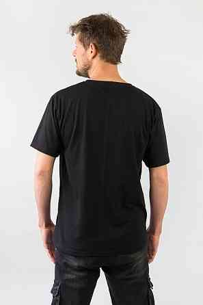 Футболка Рускій воєнний карабль с дефектом есть пятна на буквах 46 черный Киев