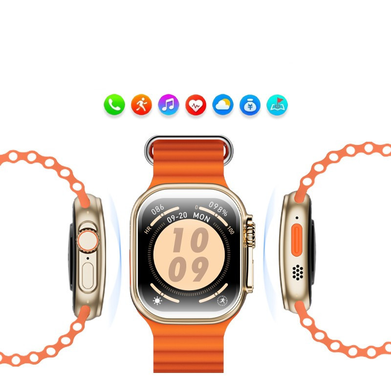 Смарт-часы W&O X10 Ultra 3 49mm. 300 mAh. IP67 Gold Киев - изображение 10