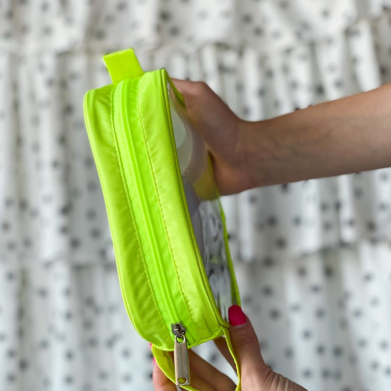 Прозрачная косметичка 19х13х5 см (Ярко-желтый) Сумы - изображение 2