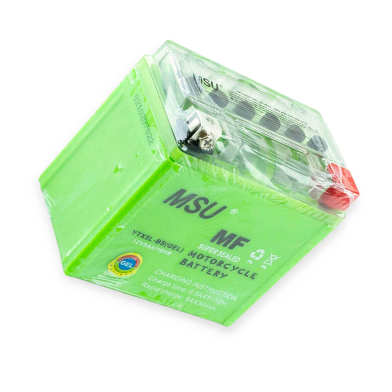 Акумулятор (120x60x130) Актив мотоцикл ЯВА високий гель зелений 12V5A Мукачево - фото 1