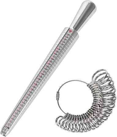 Пальцемер і кольцемер з 31 металевим кільцем Київ