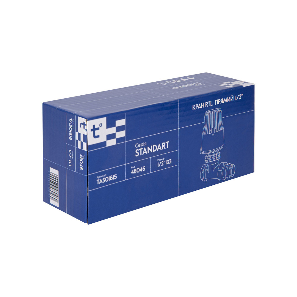 Кран Thermo Alliance Standart RTL прямой 1/2