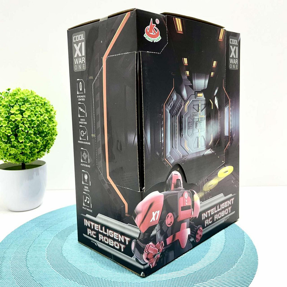 Робот на радіокеруванні стріляє м'якими дисками світло звук 30см червоний (27116) Чернигов - изображение 8