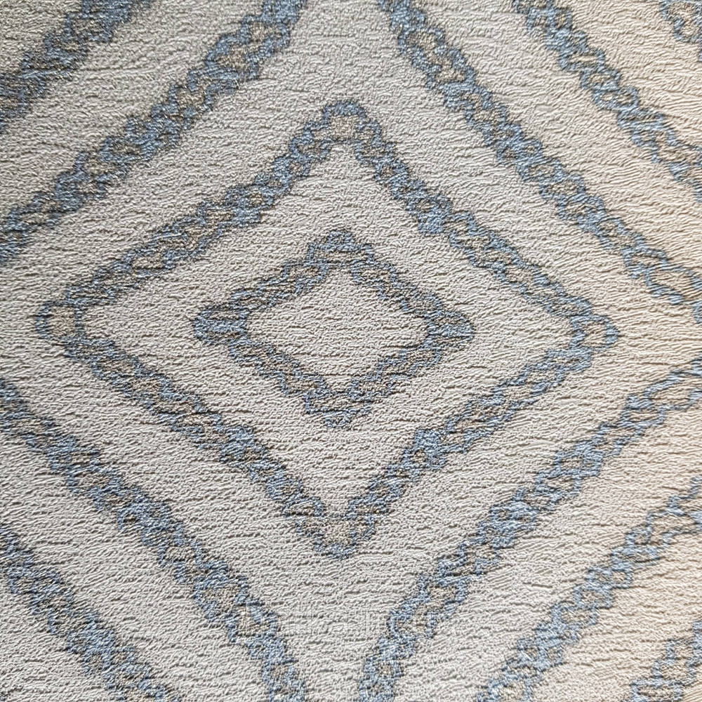 Шпалери метрові вінілові на флізелін 24 Carati Cristiana Masi абстракція смуги хвилі сині блакитні сріблом Київ - фото 3