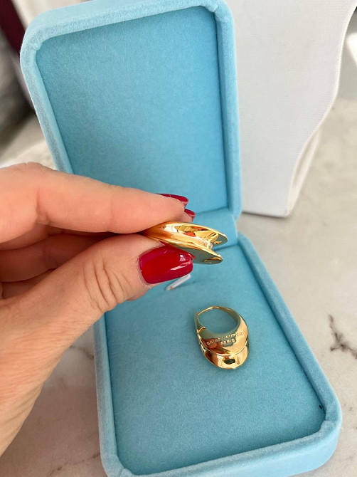 Сережки Saint Laurent позолота 18К Одеса - фото 2