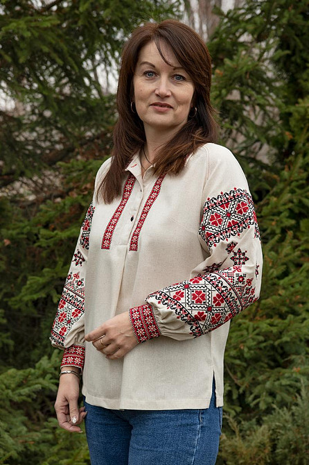 Вишиванка жіноча, натуральна, лляна топ Київ - фото 2