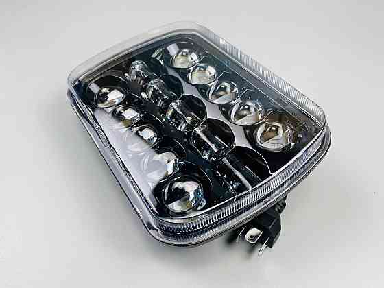 Фара LED прямокутна 95W 5х7 дюйм  (ближній + дальній) 3D лінза Мукачево