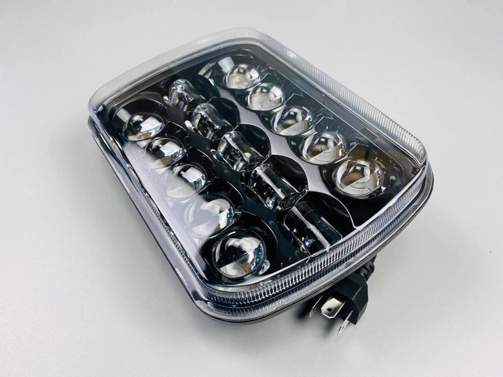 Фара LED прямокутна 95W 5х7 дюйм  (ближній + дальній) 3D лінза Мукачево - фото 3