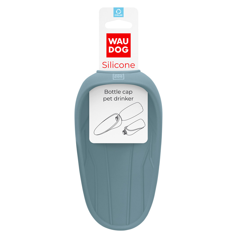 Поїлка-насадка на пляшку WAUDOG Silicone, 165х90 мм сірий Коломыя - изображение 1