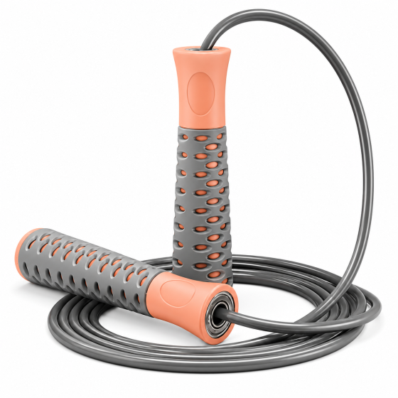 Скакалка PowerPlay 4206 Jump Rope PRO+ Сіро/Рожева (2,75m.) Кам'янське