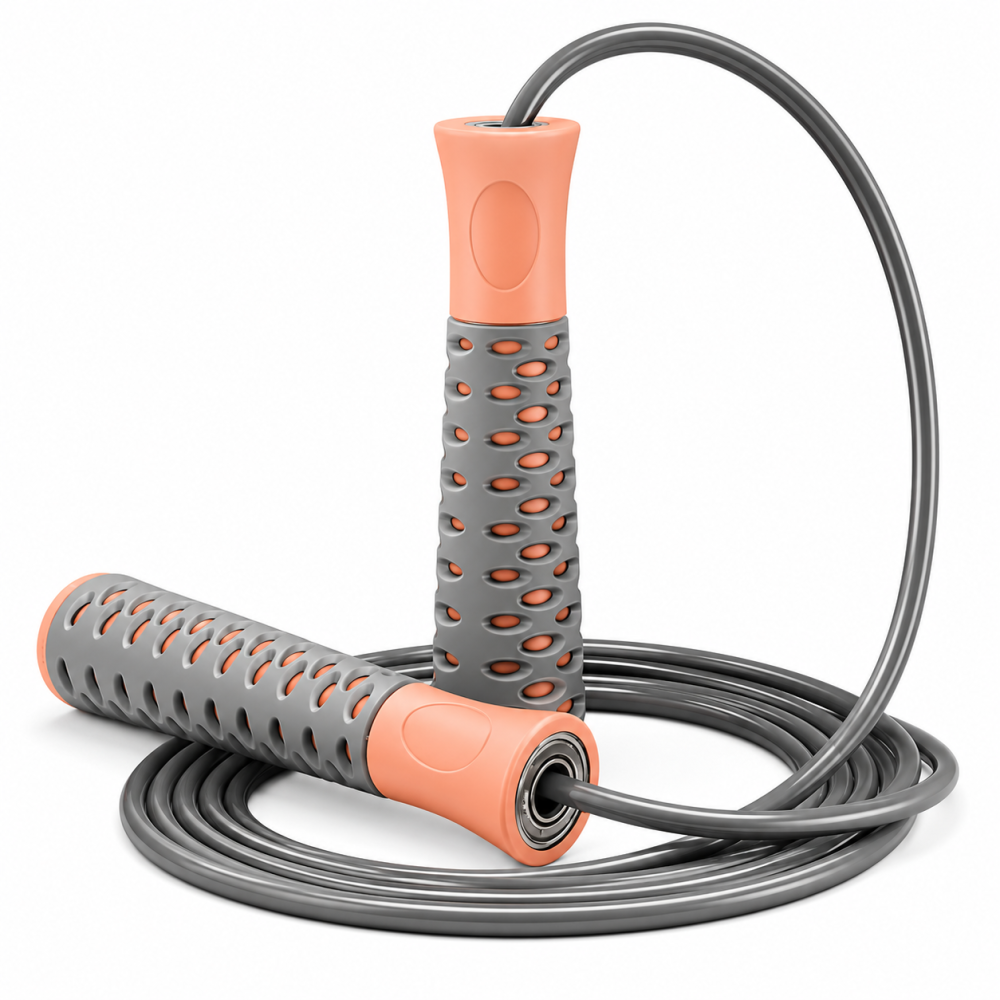 Скакалка PowerPlay 4206 Jump Rope PRO+ Сіро/Рожева (2,75m.) Каменское - изображение 2