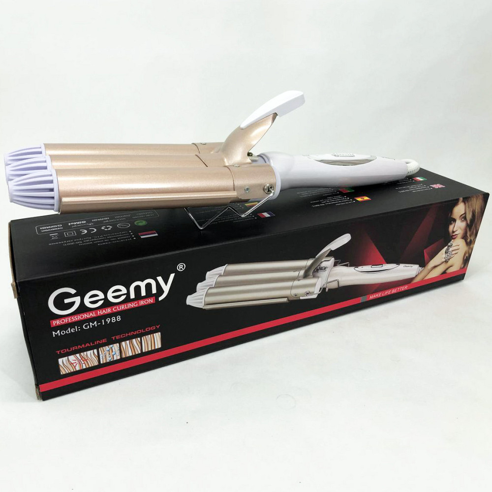 Плойка-стайлер для завивки GEMEI GM-1988-25, Плойка для завивки для прически Плойка обьема PF-76 Львов - изображение 12