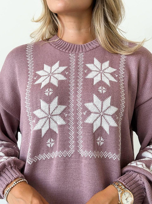 Женское вязаное платье туника  с этническим орнаментом. 44-58р Киев - изображение 4