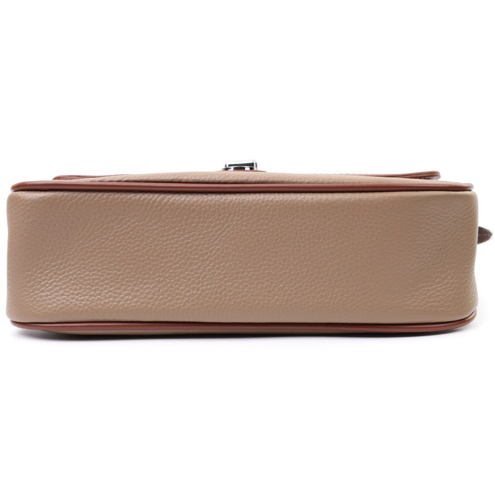 Стильна сумка жіноча з фактурним клапаном з натуральної шкіри Vintage 22620 Бежева Київ - фото 6