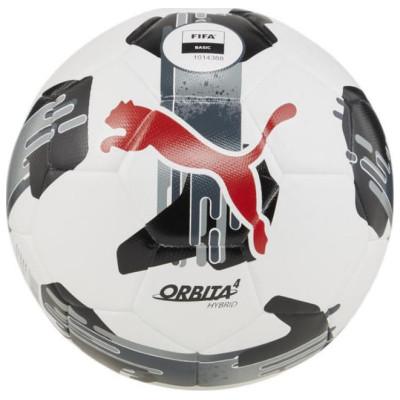Мяч футбольный Puma Orbita 4 HYB (FIFA Basic) 084326-02 білий, чорний, червоний 5 (4067981495528) Винница - изображение 1