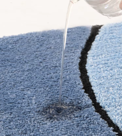 Коврик для ванной и душа коврик для ног в ванную комнату,микрофибра,атискользящий 50х80 см,синий с узором Каменец-Подольский