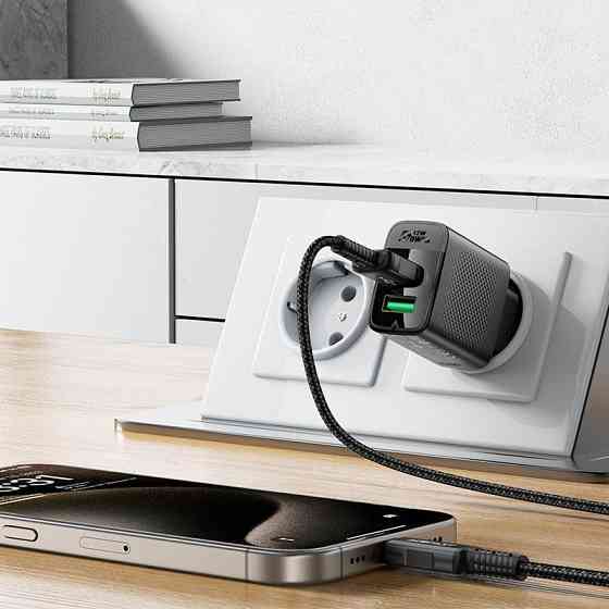 Сетевое зарядное устройство ACEFAST A86 12W (USB-A+USB-A) dual port charger  Black Киев