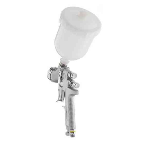 Фарбопульт пневматичний LVMP, професійний, форсунка: 1,4 мм, верхній пластиковий бачок: 600 мл, 2 бар, STORM INTERTOOL PT-0115 Київ