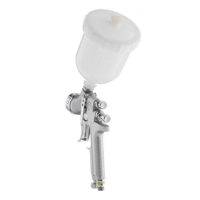 Фарбопульт пневматичний LVMP, професійний, форсунка: 1,4 мм, верхній пластиковий бачок: 600 мл, 2 бар, STORM INTERTOOL PT-0115 Київ - фото 4