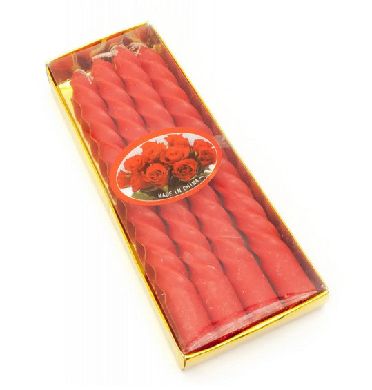 Свічки червоні чайні 4 шт Київ - фото 1