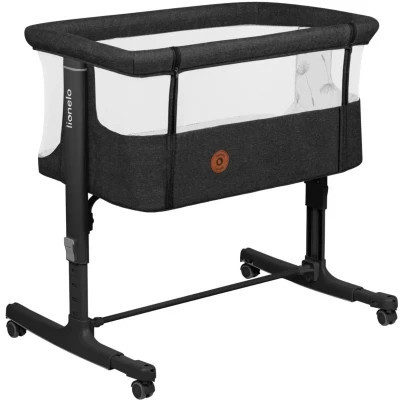 Ліжечко Lionelo приставне Aurora Grey Graphit (LO-AURORA GREY GRAPHITE) Вінниця - фото 1