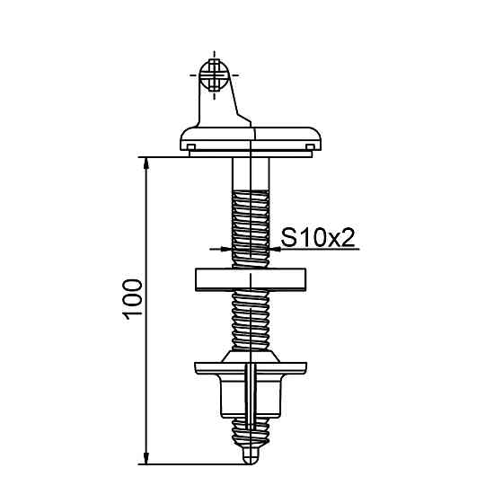 Кріплення OPTIMUM до кришки унітаза DAMASK OPTI 0607 Київ