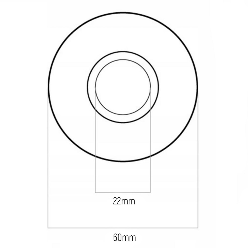 Декоративна маскувальна розетка NAVIN 22 мм, комплект — 2 шт., колір — білий Київ - фото 5