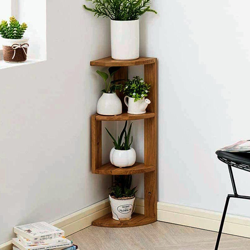 Угловая настенная полка 